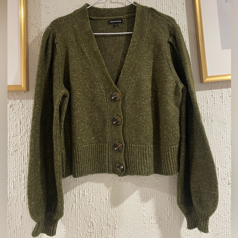 Who What Wear Forest Green Cardigan